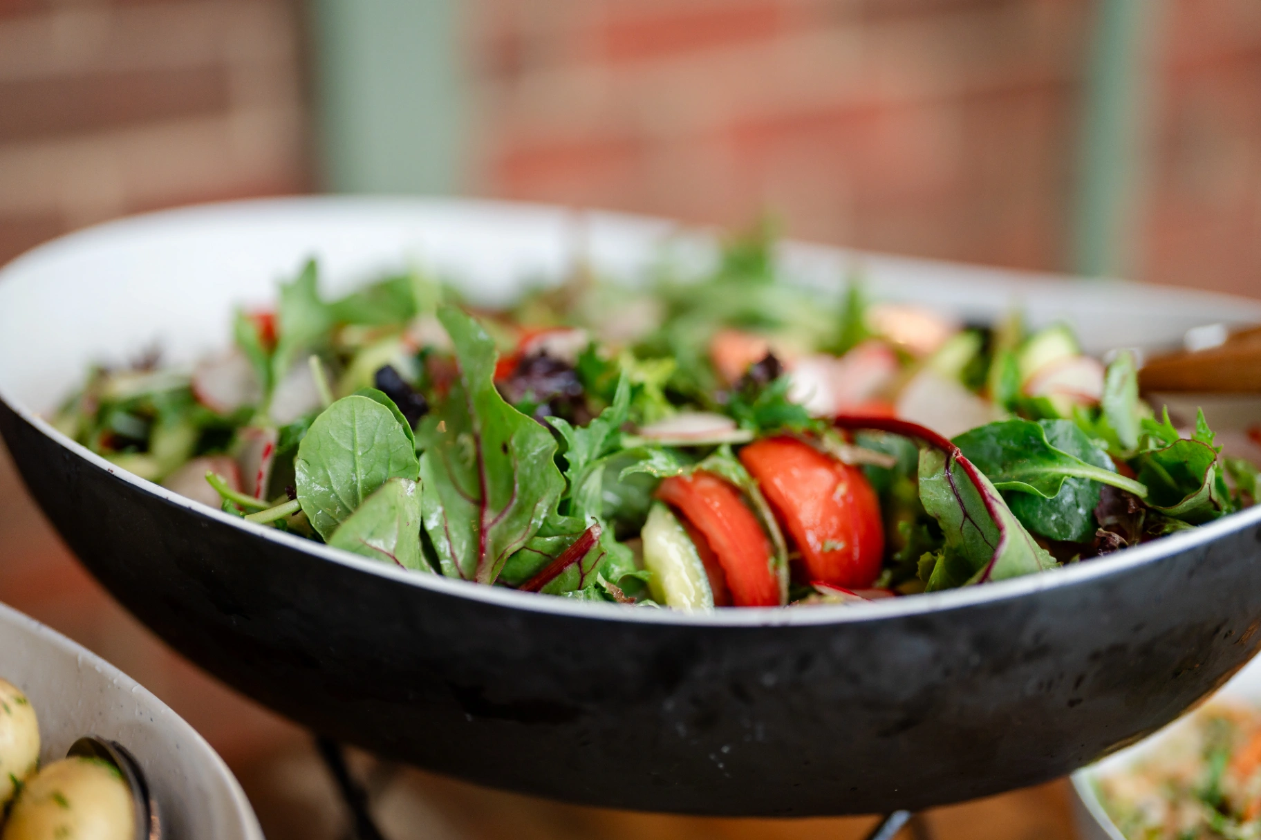 Garden salad tomato, cucumber and radish