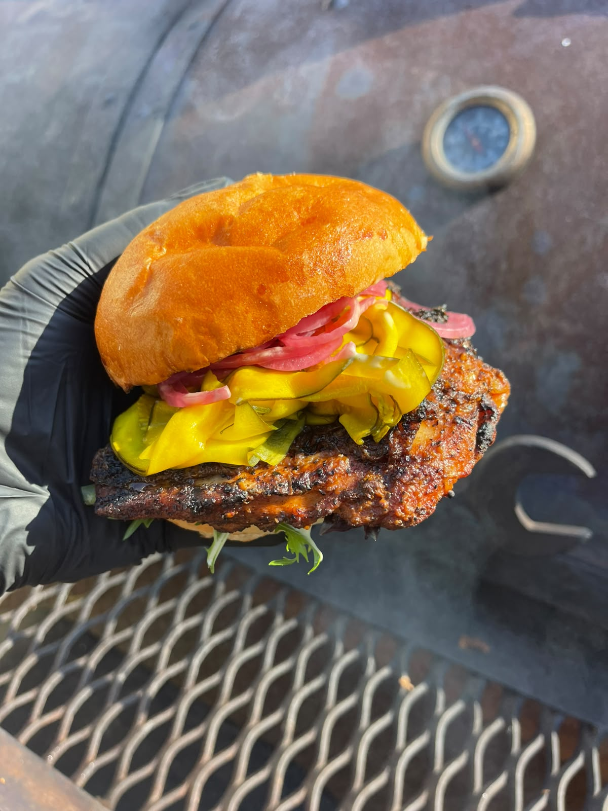 Smoked Chicken Maryland Burger